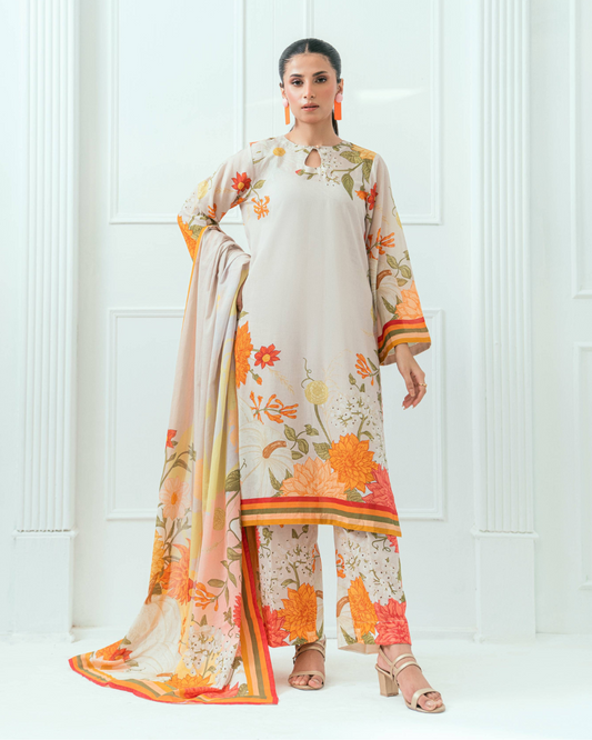 Printed Lawn 3 Piece