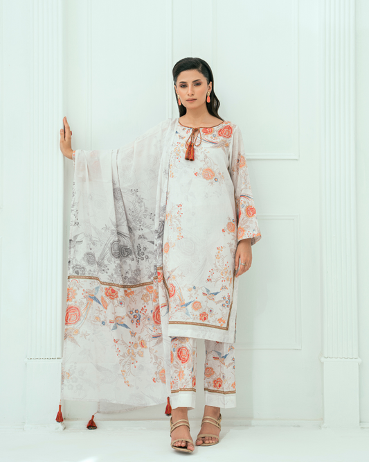 Printed Lawn 3 Piece