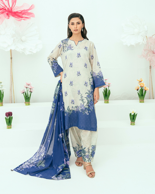 Printed Lawn 3 Piece