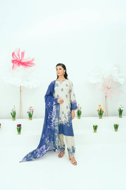 Printed Lawn 3 Piece