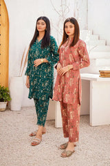 Green Printed Khaddar