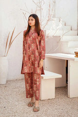 Marian Pink Printed Khaddar