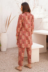 Marian Pink Printed Khaddar