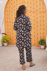 Floral linen Suit