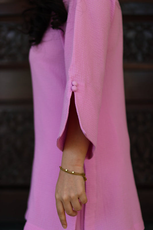 Bright Pink Georgette Set