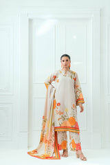 Printed Lawn 3 Piece